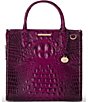 BRAHMIN Melbourne Collection Sugar Plum Caroline Satchel Bag, Color:Sugar Plum - Image 1