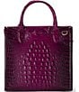 BRAHMIN Melbourne Collection Sugar Plum Caroline Satchel Bag, Color:Sugar Plum - Image 2