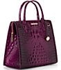 BRAHMIN Melbourne Collection Sugar Plum Caroline Satchel Bag, Color:Sugar Plum - Image 4