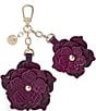 BRAHMIN Melbourne Collection Sugar Plum Flower Duo Charm, Color:Sugar Plum - Image 1