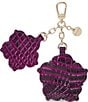 BRAHMIN Melbourne Collection Sugar Plum Flower Duo Charm, Color:Sugar Plum - Image 2