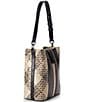 BRAHMIN Melbourne Collection Taupe Fields Celina Bucket Shoulder Bag, Color:Taupe Fields - Image 4