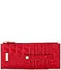 BRAHMIN Melbourne Collection Tinsel Red Credit Card Wallet - Image 1