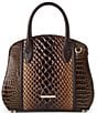 BRAHMIN Melbourne Collection Toffee Rosetta Satchel Bag, Color:Toffee - Image 1