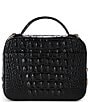 BRAHMIN Melbourne Collection Tori Satchel Bag, Color:Black - Image 2
