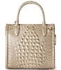 BRAHMIN Wind Chime Melbourne Collection Small Caroline Satchel Bag, Color:Wind Chime - Image 2