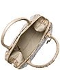 BRAHMIN Wind Chime Melbourne Collection Small Caroline Satchel Bag, Color:Wind Chime - Image 3