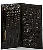 BRAHMIN Melbourne Collection Cordelia Checkbook Wallet, Color:Black - Image 3