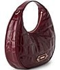 BRAHMIN Castle View Collection Mindy Crescent Clutch, Color:Cherry Lacquer - Image 4