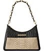 BRAHMIN Mod Esme Breckenridge Collection Multi Croc Snake Embossed Shoulder Bag - Image 1