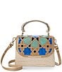 BRAHMIN Mosaic Collection Multi Small Hallie Satchel Bag - Image 1