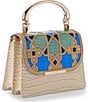 BRAHMIN Mosaic Collection Multi Small Hallie Satchel Bag - Image 4