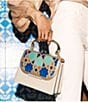 BRAHMIN Mosaic Collection Multi Small Hallie Satchel Bag - Image 5