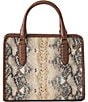 BRAHMIN Multi Contrast Trim Eirwen Cami Satchel Bag, Color:Multi - Image 2