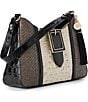 BRAHMIN Esme Colorblock Belted Shoulder Bag, Color:Multi Figaro - Image 4