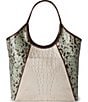 BRAHMIN Multi Genoa Collection Snake Embossed Iona Oversized Tote Bag - Image 3