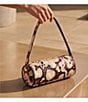 BRAHMIN Mythos Collection Feline Billie Snake Embossed Barrel Shoulder Bag - Image 5