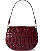 BRAHMIN Nerina Collection Merlot Cynthia Shoulder Bag, Color:Merlot - Image 2