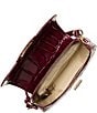 BRAHMIN Nerina Collection Merlot Cynthia Shoulder Bag, Color:Merlot - Image 3