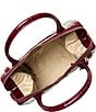 BRAHMIN Nerina Collection Merlot Small Carolina Satchel Bag, Color:Merlot - Image 3