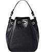 BRAHMIN Nightshade Collection Melinda Black Bucket Bag, Color:Black - Image 2