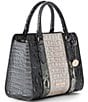 BRAHMIN Nottingham Collection Charcoal Cami Satchel Bag, Color:Charcoal - Image 4