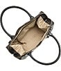 BRAHMIN Nottingham Collection Charcoal Caroline Satchel Bag, Color:Charcoal - Image 3