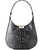 BRAHMIN Nottingham Collection Charcoal Fallon Hobo Shoulder Bag, Color:Charcoal - Image 2