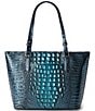 BRAHMIN Ombre Melbourne Collection Asher Eternal Blue Medium Tote Bag - Image 2