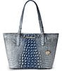 BRAHMIN Ombre Melbourne Collection Medium Asher Tote Bag, Color:Bellbottom Blue - Image 1