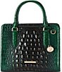 BRAHMIN Ombre Melbourne Collection Evergreen Cami Satchel Bag, Color:Evergreen - Image 1