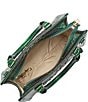 BRAHMIN Ombre Melbourne Collection Evergreen Cami Satchel Bag, Color:Evergreen - Image 3