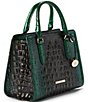BRAHMIN Ombre Melbourne Collection Evergreen Cami Satchel Bag, Color:Evergreen - Image 4