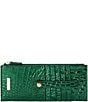 BRAHMIN Ombre Melbourne Collection Evergreen Credit Card Wallet, Color:Evergreen - Image 1