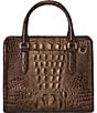 BRAHMIN Ombre Melbourne Collection Ganache Cami Satchel Bag, Color:Ganache - Image 2