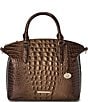 BRAHMIN Ombre Melbourne Collection Ganache Duxbury Satchel Bag, Color:Ganache - Image 1