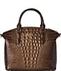 BRAHMIN Ombre Melbourne Collection Ganache Duxbury Satchel Bag, Color:Ganache - Image 2