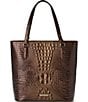 BRAHMIN Ombre Melbourne Collection Ganache Ezra Tote Bag, Color:Ganache - Image 1