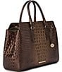 BRAHMIN Ombre Melbourne Collection Ganache Finley Carryall Satchel Bag, Color:Ganache - Image 4