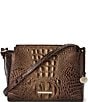 BRAHMIN Ombre Melbourne Collection Ganache Hillary Crossbody Bag, Color:Ganache - Image 1