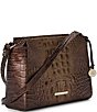 BRAHMIN Ombre Melbourne Collection Ganache Hillary Crossbody Bag, Color:Ganache - Image 4