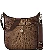 BRAHMIN Ombre Melbourne Collection Ganache Leia Crossbody Bag, Color:Ganache - Image 1