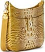 BRAHMIN Ombre Melbourne Collection Golden Rod Leia Crossbody Bag, Color:Golden Rod - Image 4