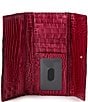 BRAHMIN Ombre Melbourne Collection Merlot Cordelia Accordion Wallet, Color:Merlot - Image 3