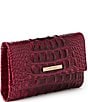 BRAHMIN Ombre Melbourne Collection Merlot Cordelia Accordion Wallet, Color:Merlot - Image 4