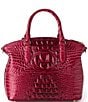 BRAHMIN Ombre Melbourne Collection Merlot Duxbury Satchel Bag, Color:Merlot - Image 2