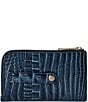 BRAHMIN Ombre Melbourne Collection Retro Blue Lennon Credit Card Wallet, Color:Retro Blue - Image 2