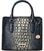 BRAHMIN Ombre Melbourne Collection Twilight Blue Cami Satchel Bag, Color:Twilight Blue - Image 1