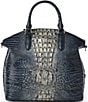 BRAHMIN Ombre Melbourne Collection Twilight Blue Large Duxbury Satchel Bag, Color:Twilight Blue - Image 2