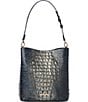 BRAHMIN Ombre Melbourne Twilight Blue Celina Bucket Bag, Color:Twilight Blue - Image 1